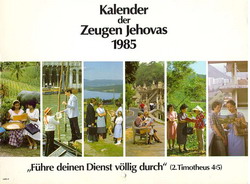 Kalender der Zeugen Jehovas 1985
