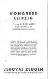 Theokratischer Kongre 1946 - Leipzig