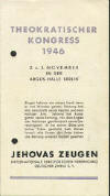 Theokratischer Kongre 1946 - Berlin