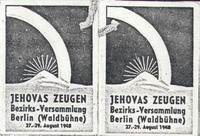 Kogressplakette 1948 - Berlin (Waldbhne)