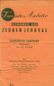 Kongressprogramm 1961