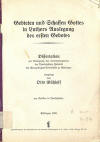 Ghloff, Otto: Gebieten und Schaffen Gottes in Luthers Auslegung des ersten Gebotes. Dissertation. Gttingen: 1939; 101 S.