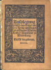 Seitz, Otto: Dr. Martin Luthers erste deutsche Auslegung des Vaterunsers von 1518. Im Faksimiledruck herausgegeben mit einer bertragenen in die heutige Schreibweise; Wittenberg: Gustav Ziemsen; [66], 48 S.; o.J.