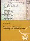 Sonderheft 11: Osteroder ohne Brgerrecht - Huslinge und Juden 1717-1833